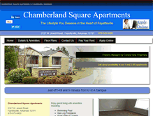 Tablet Screenshot of chamberlandapts.com